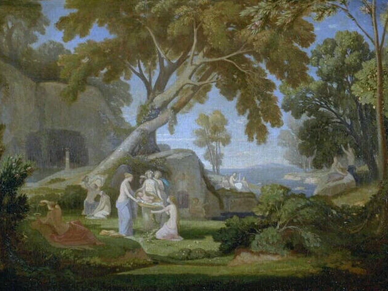 1798-Théodore Caruelle d'Aligny[ - L'infanzia di Bacco - Museo delle Belle Arti di Bordeaux